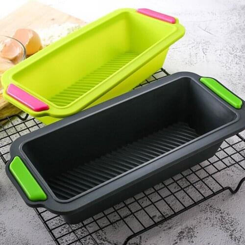 Rectangular Silicone Bread Pan Mold Toast Bread Mold Cake Tray Long Square Cake Mould Bakeware Non-stick Baking Tools