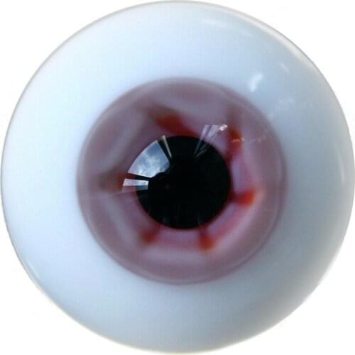 [wamami] 6mm 8mm 10mm 12mm 14mm 16mm 18mm 20mm 22mm 24mm Pink Glass Eyes Eyeball BJD Doll Dollfie Reborn Making Crafts