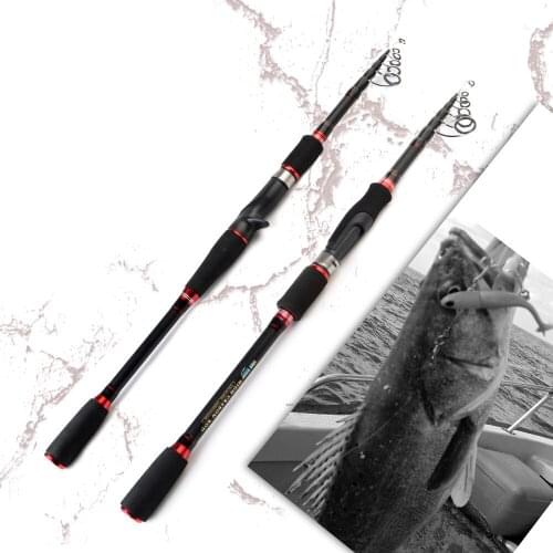 Fish King Retractable lure Fish rod shrinkage Super light carbonportable section telescopic sea fishing rod fishing gear
