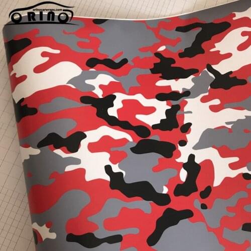 50cmx300cm Matte Black Red White Grey Camouflage Vinyl Scooter Car Motorcycle Wrap Camo Film Sheet DIY Styling Graphic Sticker