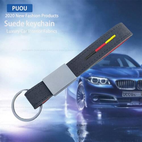 Suede Alcantara Keyring For BMW Audi