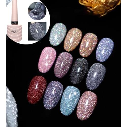 10ml Colorful Diamond Glue Fashion Gel Nail Polish Nail Art Laser Bungee Powder Professional Salon Nails Art Gels Varnish TSLM2