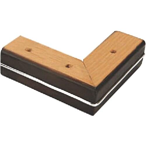10pcs/lot) Furniture Wood Legs Square Shape With Metal in Middle Design Dark Finish