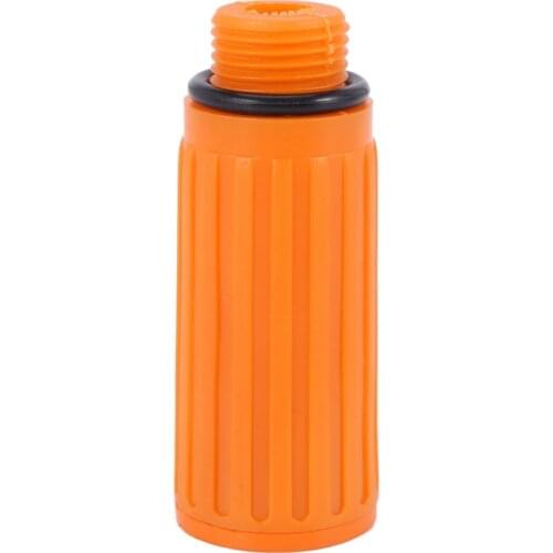 16mm Male Thread Dia Plastic Oil Plug for Air Compressor Orange Retail