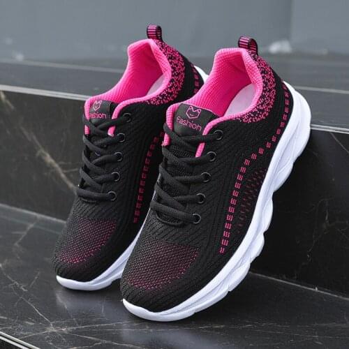 2021Women Sneakers Vulcanized Shoes summer Fashion Flats Sports Lace Up Plus Size Walking Classic outdoor Ladies Footwear