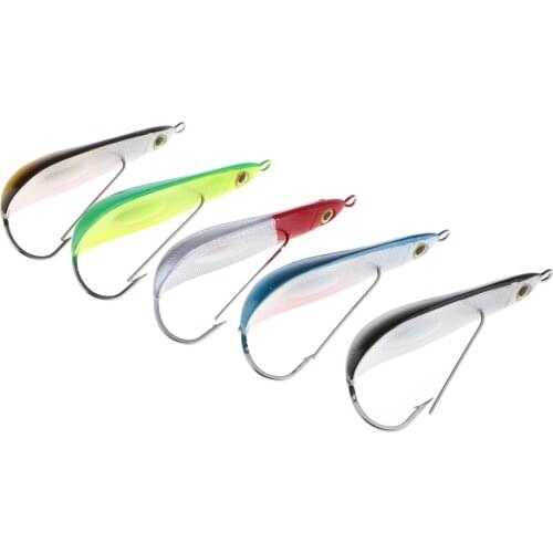 5pcs VIB Fishing Lures Crankbaits Weedless Design with Lifelike Painting Vivid 3D Eyes 5 Colors
