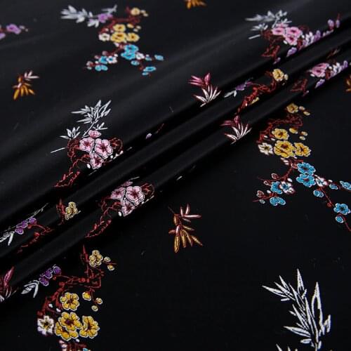 50*70cm Silk Brocade Sewing Handmade Fabric Material for Clothes Cheongsam DIY Needlework Cloth