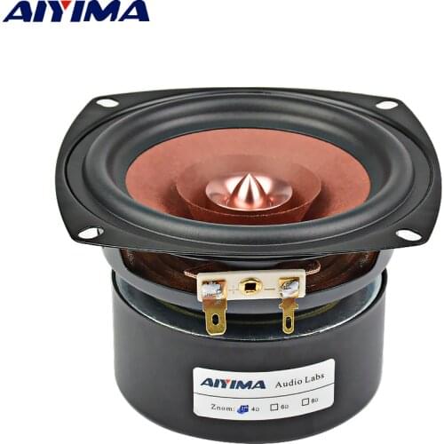AIYIMA 1Pcs 4 Inch Audio Sound Speaker Driver Hifi 4 8 Ohm 30W Full Range Speaker Bookshelf Loudspeaker For Amplifier DIY