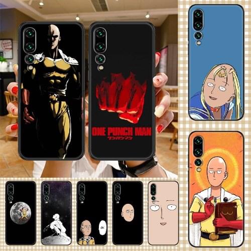 Anime One-Punch Man Phone case For Huawei P Mate P10 P20 P30 P40 10 20 Smart Z Pro Lite 2019 black soft cell cover silicone Etui