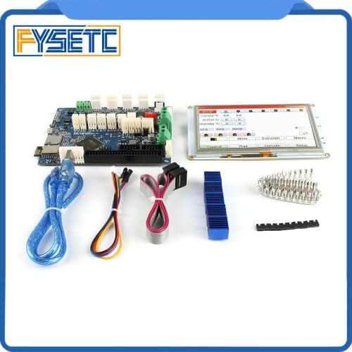 Clone DuetWifi Duet 2 Wifi V1.04 Advanced 32 Bit Electronics With 5'' 5 inch PanelDue 5i Integrated Colour Touch Screen