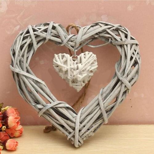 Display Mold Double Heart Shape Design Hanging Ornament Handmade Home Decoration Supplies for Living Room Hanging Ornament
