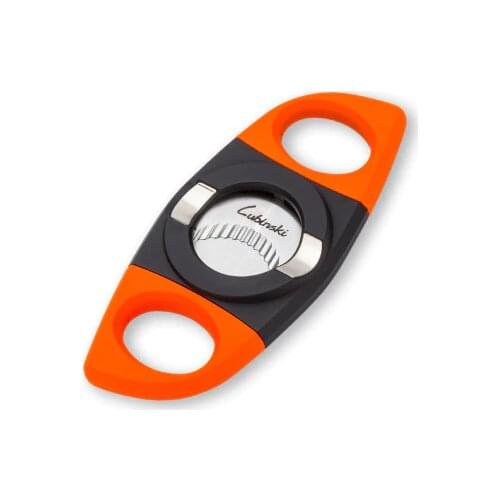 LUBINSKI Metal 3 Colors Cigar Cigarette Cutter Double Blades Guillotine Scissor Cigar Tobacco Smoking Tool