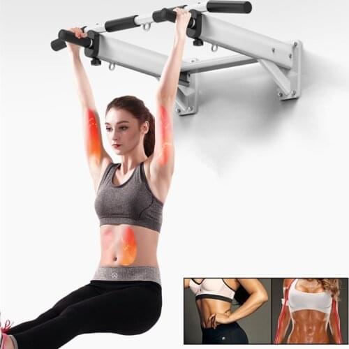 Wall-Mounted Horizontal Bar for Power Training Indoor Non-slip Muscle Strength Pull-ups Bar Sandbags Hanger equipment FT13