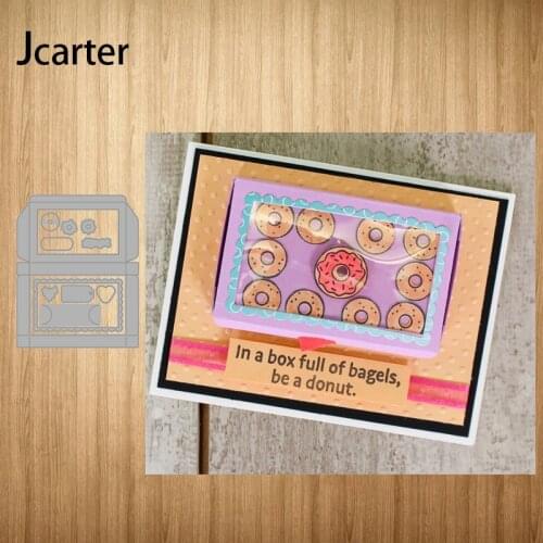 2021 New Donut Heart Frame Metal Cutting Dies Shape Scrapbooking Craft Die Cut Stencil Card Make Mould Sheet Decoration Design