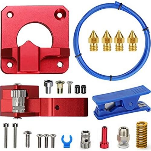 Upgrade 3D Extruder with XS Bowden Tubing, Tube Cutter Extruder Nozzles for Ender 3/3 Pro/5 CR-10 Series/10S/20/20 Pro