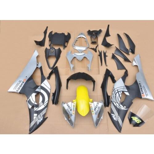 Motorcycle Bodywork Fairing For Yamaha YZF R6 2008-2009 08 09 UV Paint Silver [CK1207]