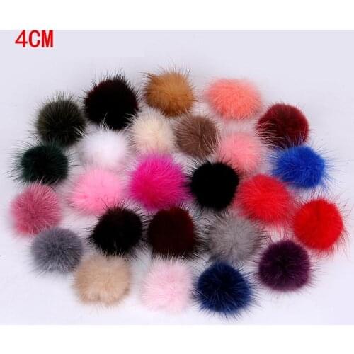 1 Pcs 25 Colors Pompom 40mm Soft Pompones Fluffy Plush Crafts Diy Pom Poms Ball Furball Hair Accessories Sewing Supplies