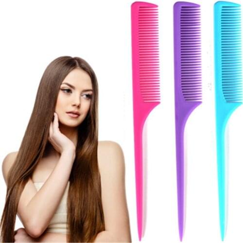 3pcs Professional Hair Styling Comb Set Salon Plastic Long Handle Tail Comb 21cm Hairdressing Home DIY and Barber Hair Tools