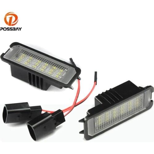 2Pcs Car LED License Plate Light Number Plate Lamp For Porsche Cayenne 958 92A 911 Carrera 991 996 997 Boxster 987 981 Spyder