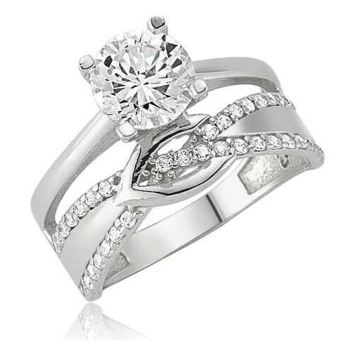 Tevuli 925 Sterling Silver Solitaire Knot Ring