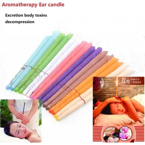50/100 Pair Natural Aromatherapy Ear candle Thermo-Auricular Therapy Straight Style Ear candle Ear detox care clean