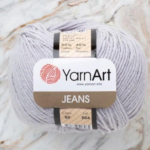 Yarnart Jeans 80 Yarn %55 Cotton - %45 Poly Acr 50g-160m Cardigan Sweater Shawl Blouse Home Textile Amigurumi Crochet Knitting
