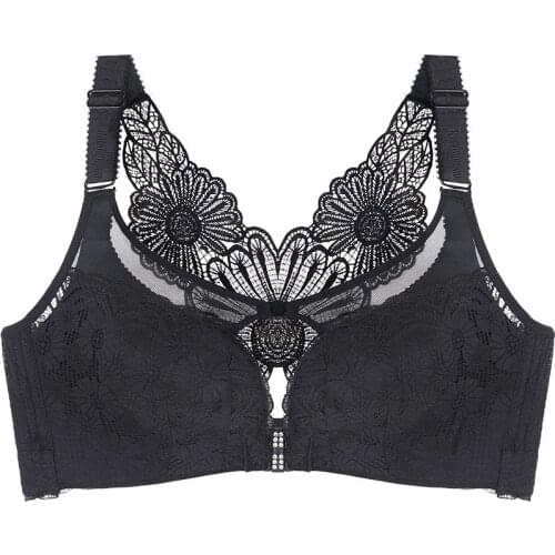 High quality sexy Bras for Women Lace Plus Size sleep tops Underwire Brassiere B C D E Cup bralette