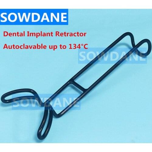 1 piece Dental Implant Vestibulum Retractor Large Mouth Gag Opener Teeth Retractor Dentist Surgical Instrument Tool Black Type