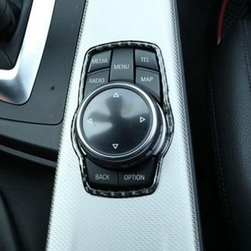 SBTMY Automobile multimedia control panel carbon fiber decorative frame for BMW 3 Series 4 Series 2013-2019