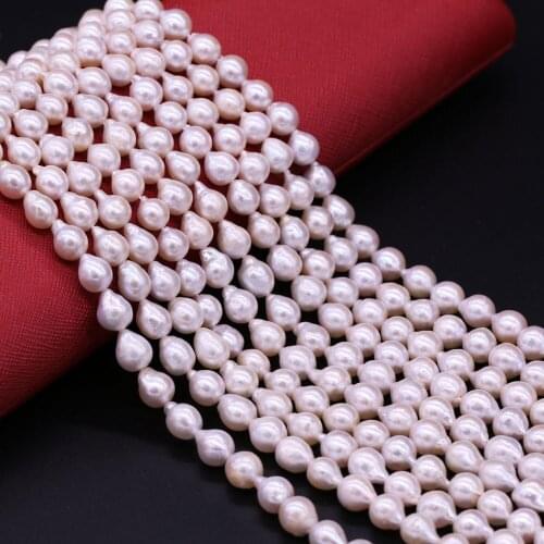 High Quality Natural Freshwater Pearl Irregular Round Loose Beads 8-9 MM For Jewelry Making DIY Necklace Bracelet Accessory