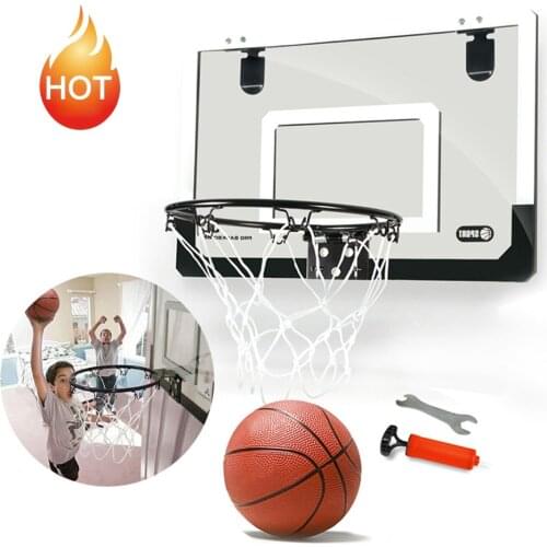 Big Size Children Kids Hanging Basketball Hoop Indoor Door Wall Mounted Kids Mini Basket Ball Board Toy Set with Pump
