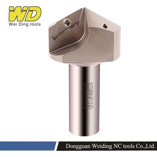 ECC 31005 30 45 60 Degree Chamfer End Mill for XCET310404ER Inserts Holder milling Drill Chamfering Tool