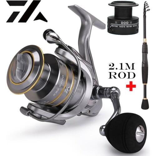 Rod and Reel Set Rod Combo Double Spool Fishing Reel Gear Ratio High Speed Spinning Reel Casting reel Carp For Saltwater