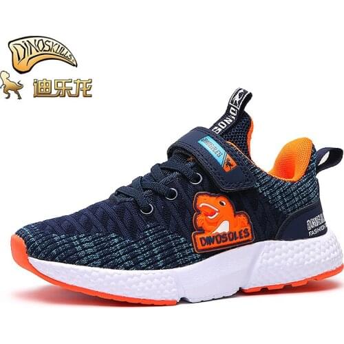 Dinoskulls Children Shoes Autumn Mesh Breathable Kids Shoes for Boys Sneakers Children Dinosaur Running Shoes Sports Shoes