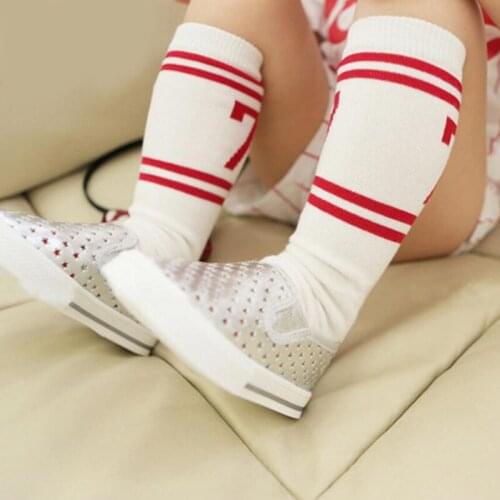 Summer Style lucky number 7 Cotton Kid Socks Fashion Meias Infantil Anti Slip Solid Baby Boys/Girls Socks 0 to 6t