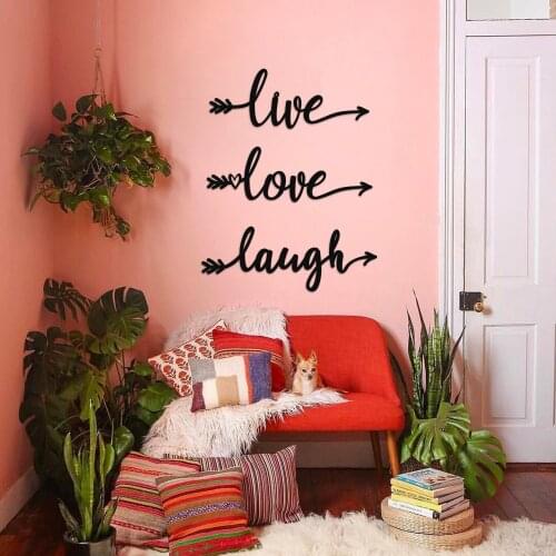LİVE LOVE LAUGH METAL WALL DECOR STYLISH DESIGN HOME LUXURY GOOD QUALITY