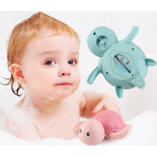 Cartoon Tortoise Floating Baby Water Thermometer Kids Indoor Bath Termometro Toy Plastic Tub Water Sensor Meter Baby Care