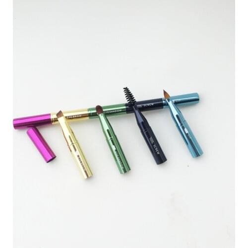 Bd_beauty 4-in-1 Makeup Brush Travel Set - Eye Brow/Liner Eyeshadow Screw Lip Synthetic on-go Makeup Brush Tool