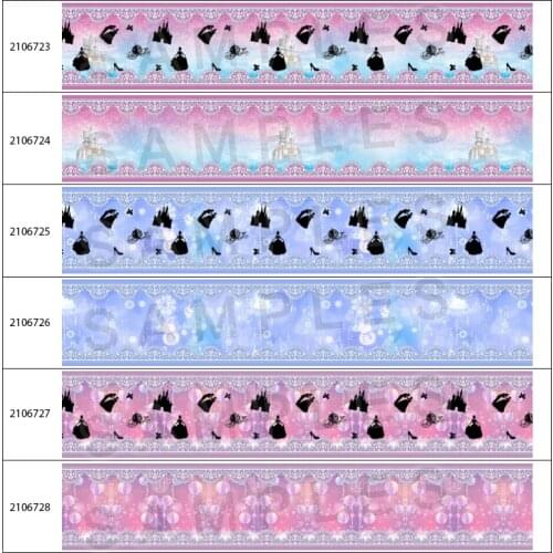 New Cute Design Cartoon Girl Printed Grosgrain/Satin Ribbons 10 Yards