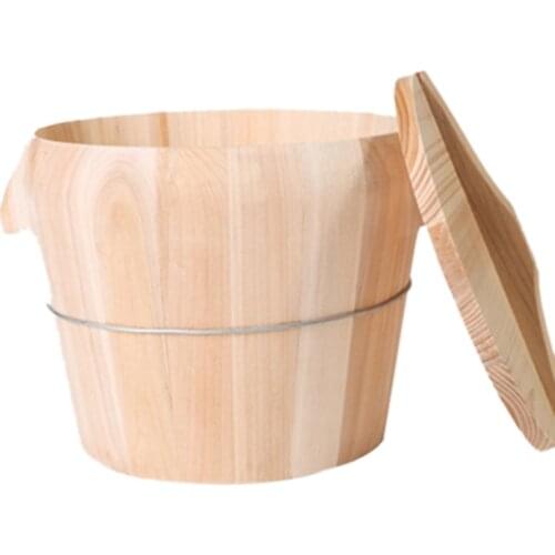 Wood Steamer Steamed Rice Wooden Barrel Rice Steamer Dim Sum Dishes Fish Food Steamer Kitchen Steamer