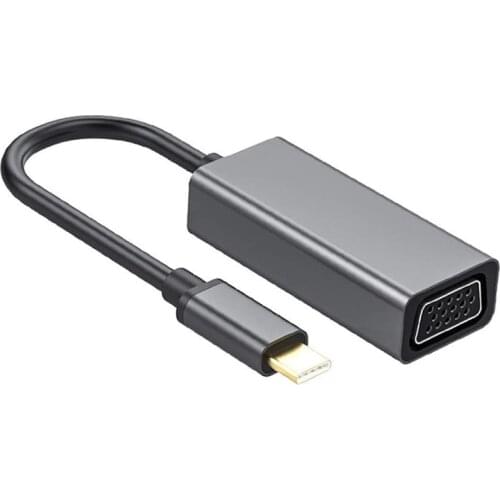 USB C to VGA,USB 3.1 Type C to VGA Cable Adapter,Thunderbolt 3 Converter Compatible for Pro, Air,iPad Pro