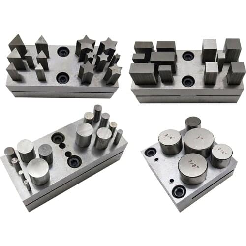 Professional Jewelry Making Metal Disc Cutter Cutting Sets, Puncher Punching Jeweler Tools, Silver