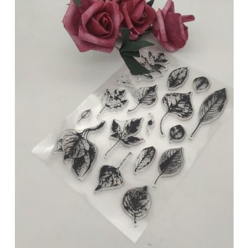 11*16CM Foliage Transparent Clear Stamps / Silicone Seals Roller Stamp For DIY Scrapbooking Photo Album/Card Making