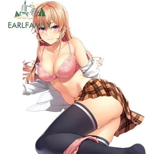 EARLFAMILY 13cm Super Sexy Girl Shokugeki no Souma Anime Nakiri Erina Rear JDM Car Windshield Decal Rally Car Sticker