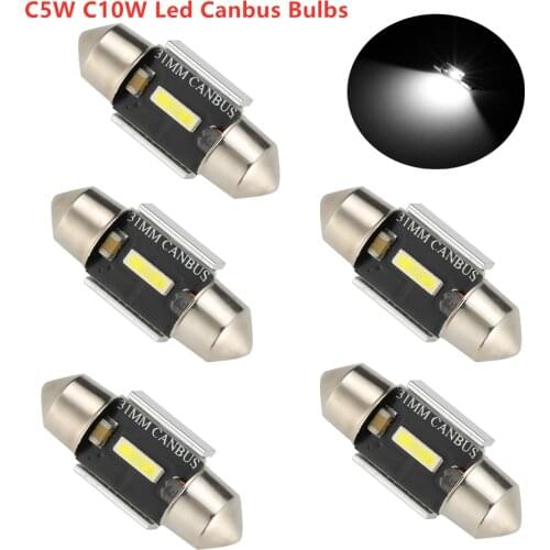 1PC C5W C10W Led Canbus Bulbs 31mm 36mm 39mm 41mm Super Bright Car Dome Reading Lamps Light Car Interior Lights 6000K 12V