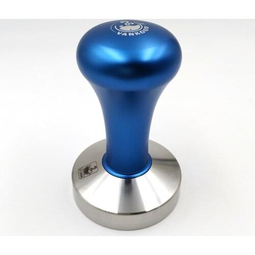 Espresso Coffee Tamper Blue Coffee Tamper Machine Press Flat Base Barista Accessories 51mm 57.5mm 58mm