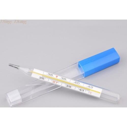 Body Temperature Measurement Device Armpit Glass Mercury Thermometer Home Health Care Product Large Size Screen