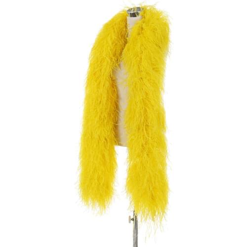 10ply Feather Boa Stage Clothing Accessory Feather Shawl 50CM Long Dress/skirt Sewing Decorative Boa Dyed Colorful Width 12 CM