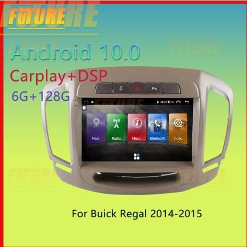 128G Android 10 For Buick Regal 2014-2015 Car Multimedia Player GPS Navigation Video DVD Radio Stereo 2 Din Carplay Head Unit