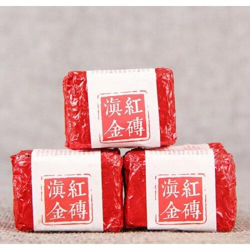 2020 DianHong Kungfu Black Chinese Tea Mini Brick Yunnan Dian Hong Gold Compressed Tea
